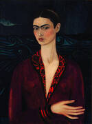 Self Portrait in a Velvet Dress 1926 By Frida Kahlo