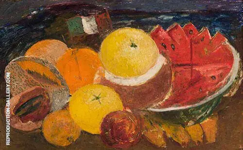 Still Life with Flag 1952 By Frida Kahlo