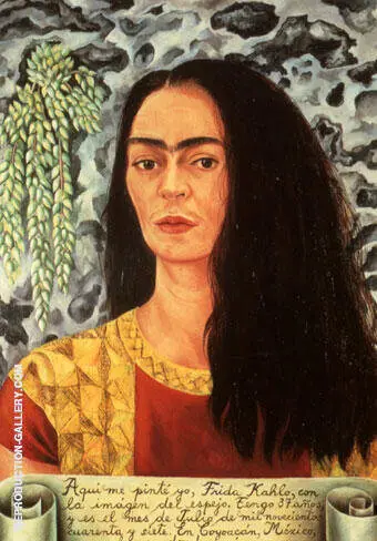 Self Portrait with Hair Loose 1947 By Frida Kahlo