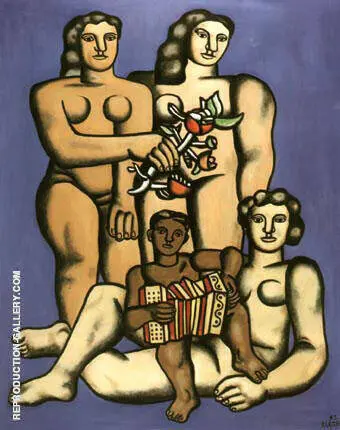 Three Sisters By Fernand Leger