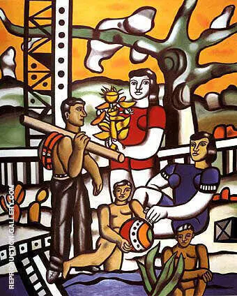 The Campers 1954 By Fernand Leger