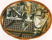 Still Life with Chair Caning 1912 By Pablo Picasso