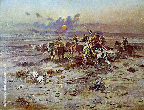 Stolen Horses by Charles M Russell | Oil Painting Reproduction