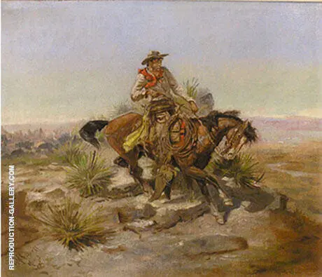 Riding Line By Charles M Russell