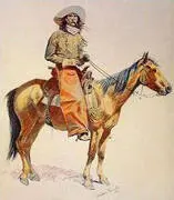 Arizona Cowboy By Frederic Remington