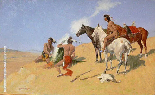 The Smoke Signal 1905 By Frederic Remington