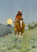 The Outlier By Frederic Remington