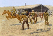 Coming and Going of the Pony Express 1900 By Frederic Remington