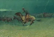 The Stampede By Frederic Remington