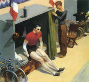 French Six Day Bicycle Racer By Edward Hopper