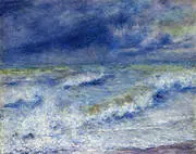The Wave Seascape By Pierre Auguste Renoir