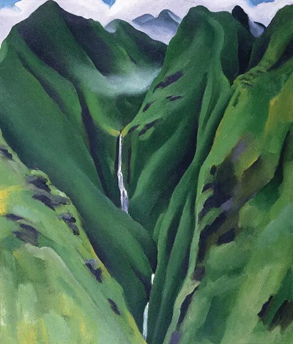 Waterfall No 1 Maui By Georgia O'Keeffe