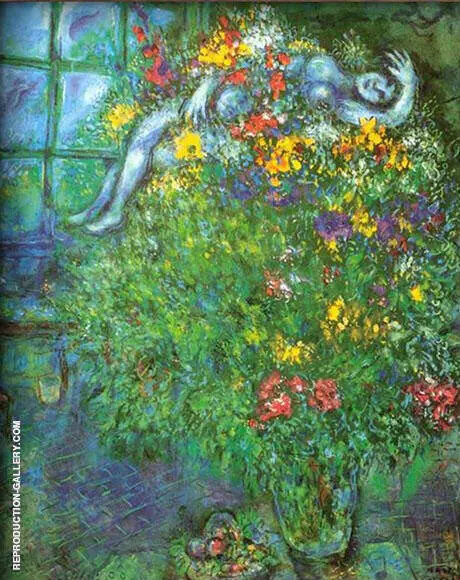 Le Bouquet Ardent By Marc Chagall