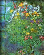 Le Bouquet Ardent By Marc Chagall