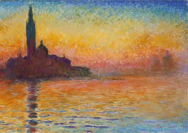 Maggiore at Twilight By Claude Monet