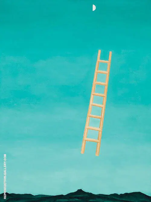 Ladder to the Moon 1958 By Georgia O'Keeffe