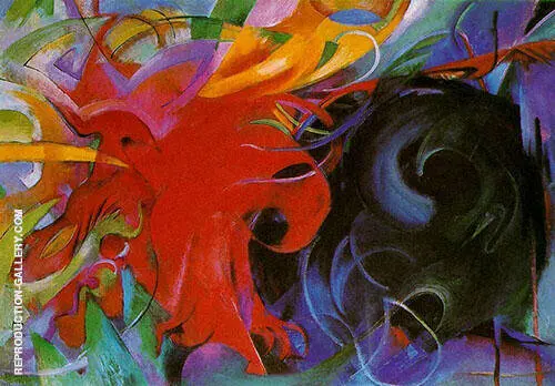 Fighting Forms 1914 By Franz Marc