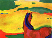 Horse in the Country By Franz Marc