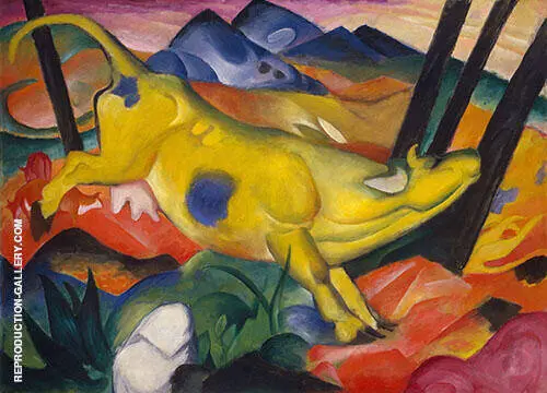 The Yellow Cow By Franz Marc