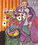 Purple Robe and Anemones 1937 By Henri Matisse