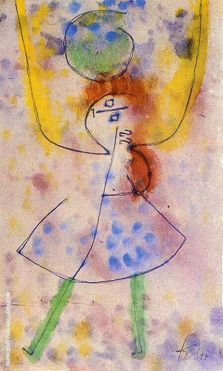 Mit Grunen Stumpfen 1939 by Paul Klee | Oil Painting Reproduction