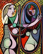 Girl Before a Mirror 1932 By Pablo Picasso