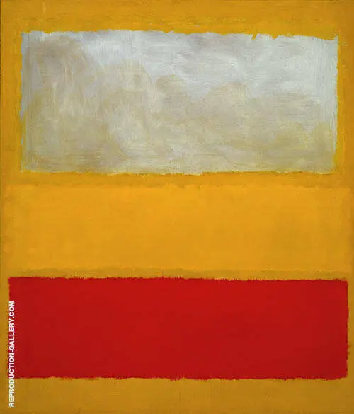 No 13 White Red on Yellow By Mark Rothko (Inspired By)