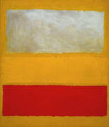 No 13 White Red on Yellow By Mark Rothko (Inspired By)