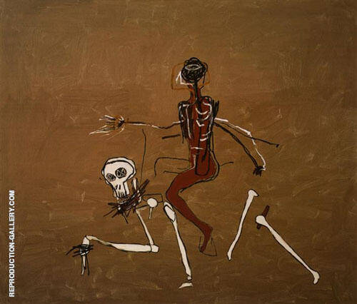 Riding With Death 1988 by Jean Michel Basquiat | Oil Painting Reproduction