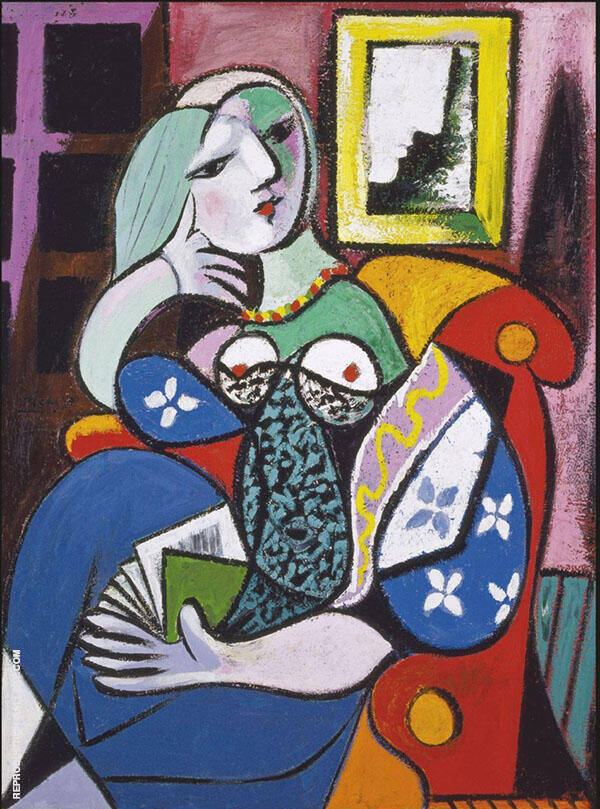Woman with Book 1932 by Pablo Picasso | Oil Painting Reproduction