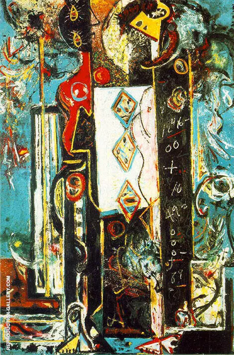 Male and Female 1942 By Jackson Pollock (Inspired By)