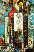 Male and Female 1942 By Jackson Pollock (Inspired By)