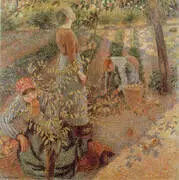 Apple Picking 1886 By Camille Pissarro