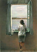 Girl Standing at the Window 1925 By Salvador Dali