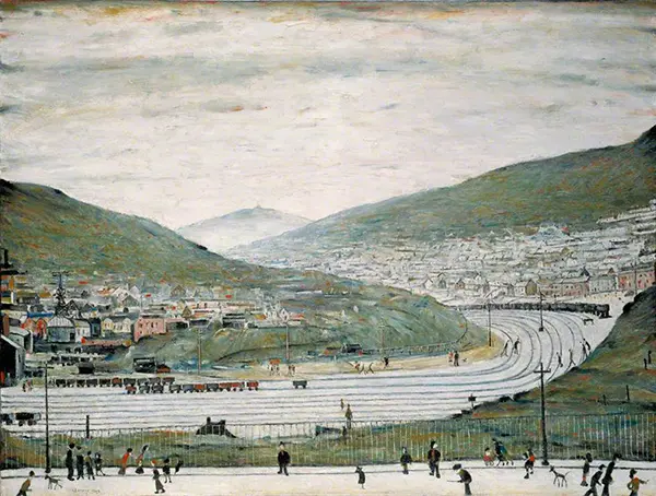 Six Bells, Abertillery, South Wales By L-S-Lowry