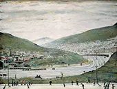 Six Bells, Abertillery, South Wales By L-S-Lowry