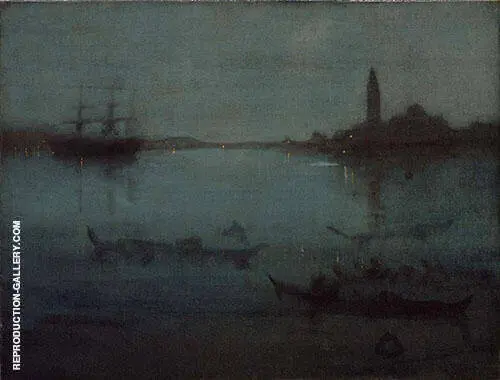 Nocturne in Blue and Silver The Lagoon Venice By James McNeill Whistler