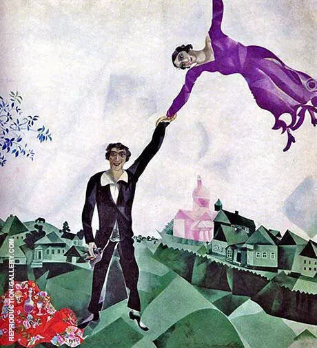 The Promenade. 1917 By Marc Chagall