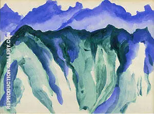 Machu Pichy Peruvian Landscape By Georgia O'Keeffe