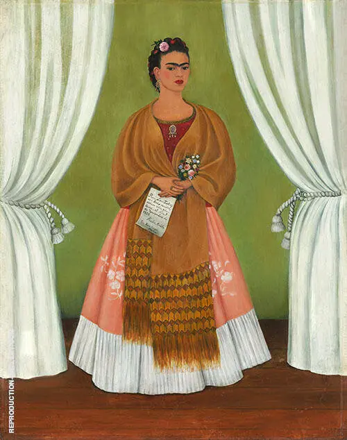 Self Portrait dedicated to Leon Trotsky 1937 By Frida Kahlo