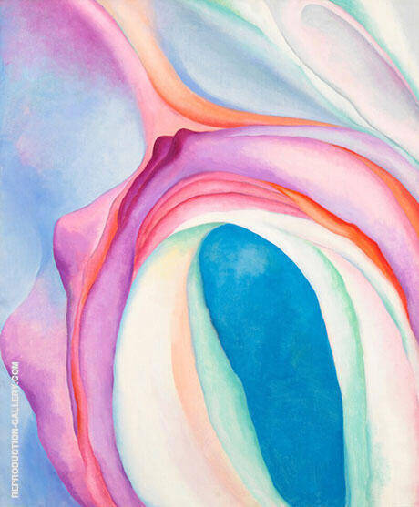 Music Pink and Blue II by Georgia O'Keeffe | Oil Painting Reproduction