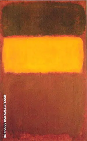 No 7 Orange and Chocolate By Mark Rothko (Inspired By)