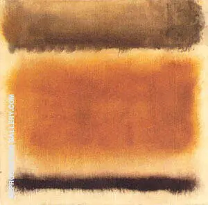 Untitled 1958 Coffee and Cinnamon By Mark Rothko (Inspired By)