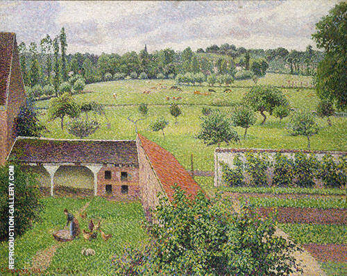 View from my Window Eragny by Camille Pissarro | Oil Painting Reproduction
