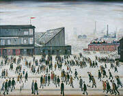 The Football Match By L-S-Lowry
