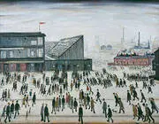 The Football Match By L-S-Lowry
