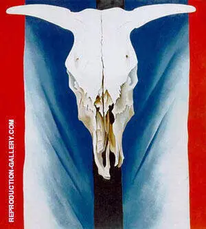Cows Skull Red White and Blue 1931 By Georgia O'Keeffe