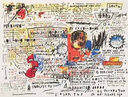 50c Piece 1982 By Jean Michel Basquiat