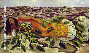 Frida Kahlo Roots 1943 by Frida Kahlo | Oil Painting Reproduction