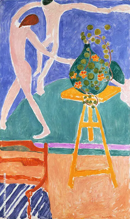 Vase of Nasturtiums with Dance 1912 By Henri Matisse